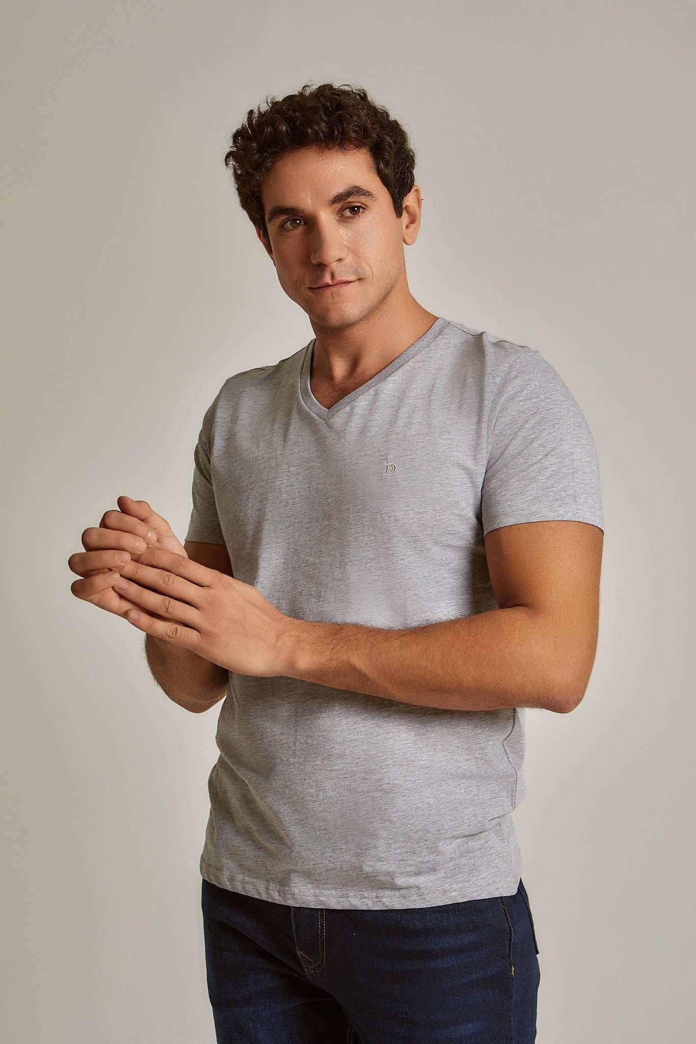 Men Regular Fit T-shirt - Grey