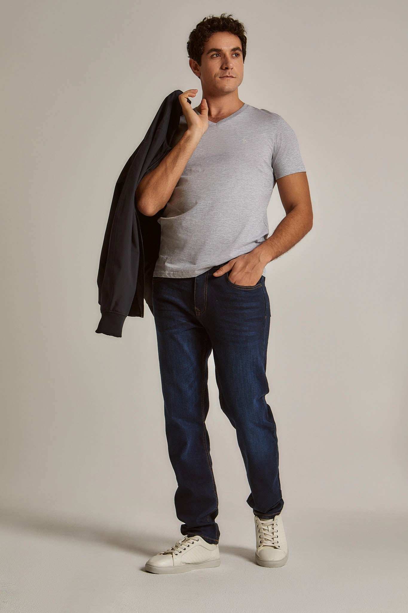 Men Regular Fit T-shirt - Grey