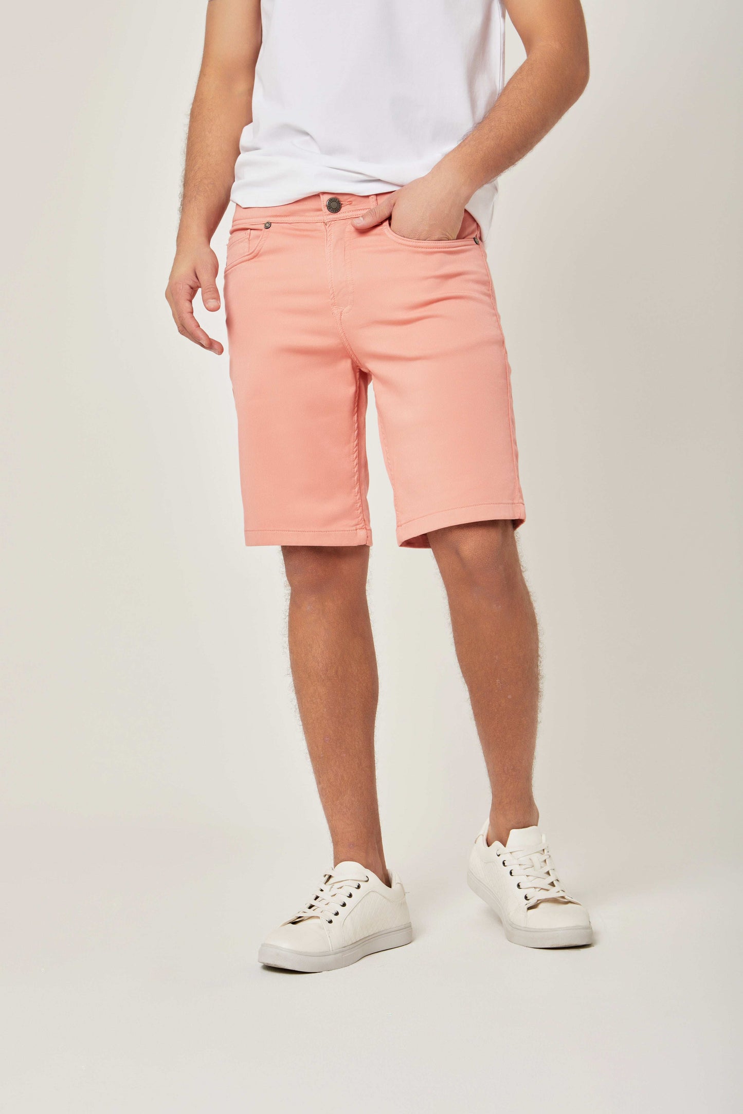 Men Regular Fit Bermuda - Pink