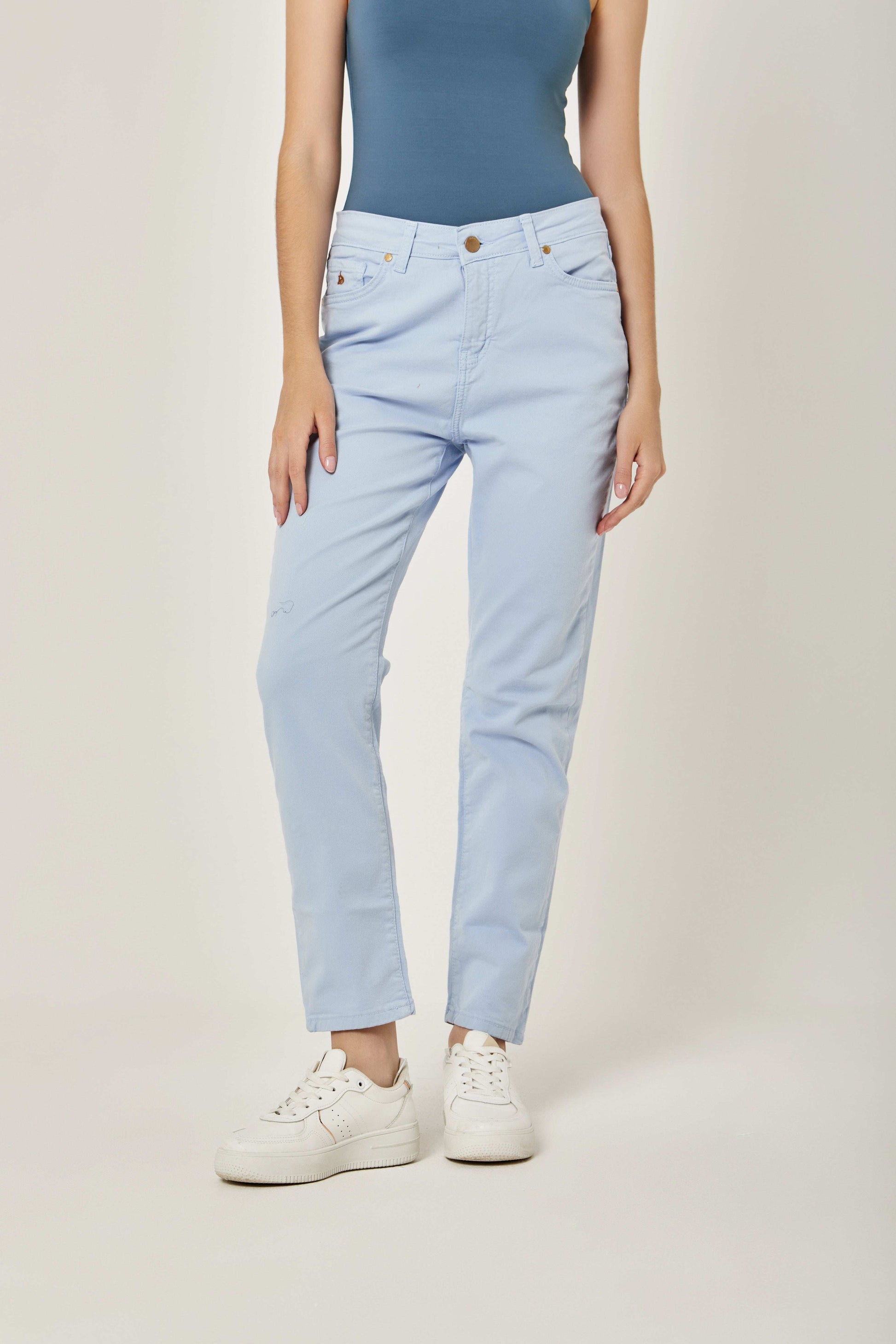 Women Regular Fit Pant - Blue