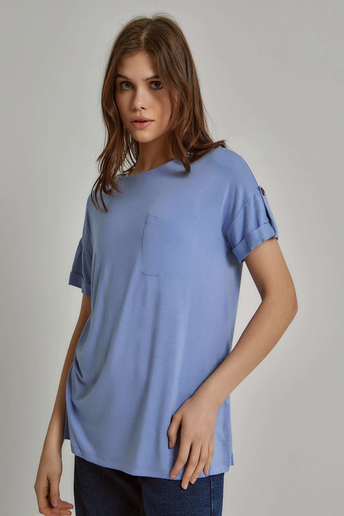 Women Regular Fit T-Shirt - Blue
