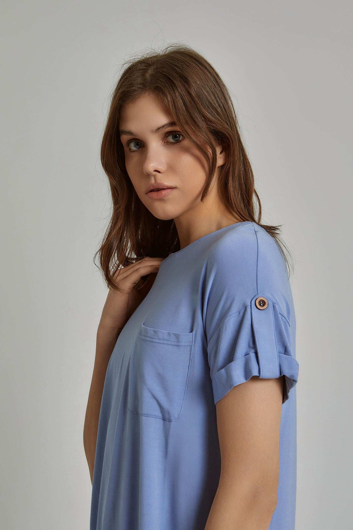 Women Regular Fit T-Shirt - Blue