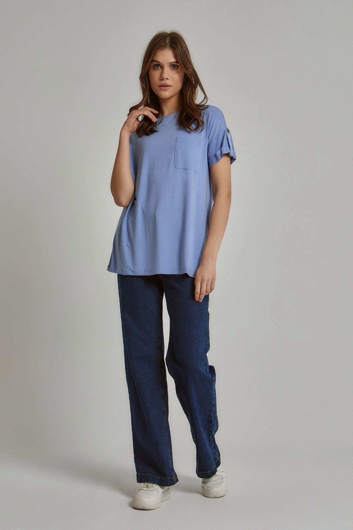 Women Regular Fit T-Shirt - Blue