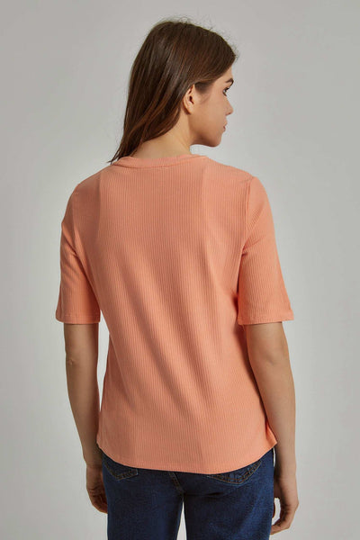 Women Regular Fit T-Shirt - Dragon Orange