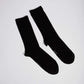 Men Socks Classic Cotton Plain Crew Black
