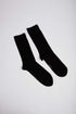 Men Socks Classic Cotton Plain Crew Black
