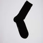 Men Socks Classic Cotton Plain Crew Black
