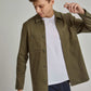 Men Regular Fit Over Shirt - Green