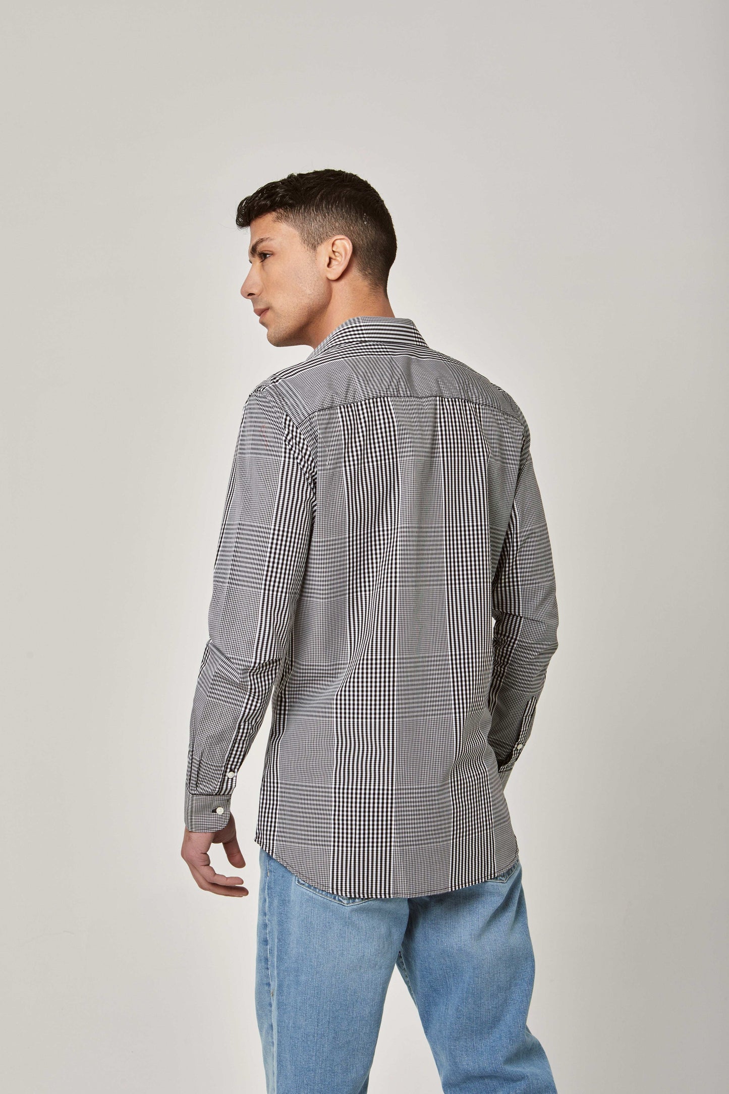 Men Slim Fit Shirt - Black