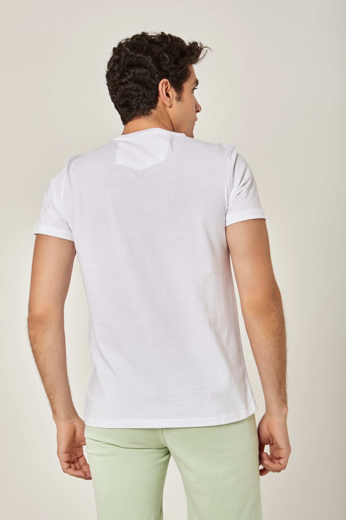 Men Regular Fit T-shirt - White