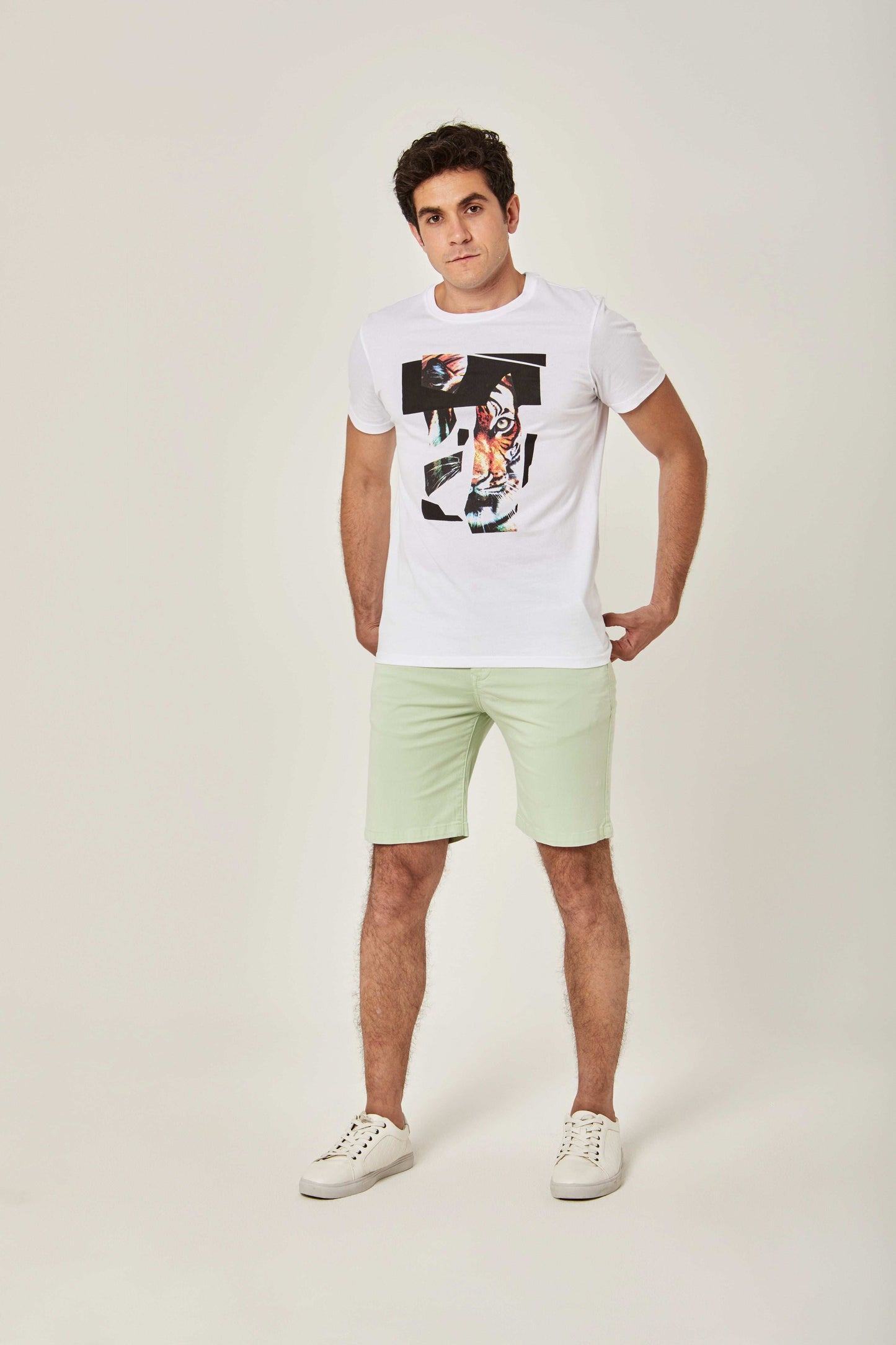 Men Regular Fit T-shirt - White
