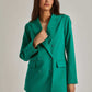 Women Regular Fit Blazer - Green