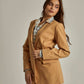 Women Regular Fit Blazer - Brown