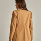 Women Regular Fit Blazer - Brown