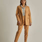 Women Regular Fit Blazer - Brown
