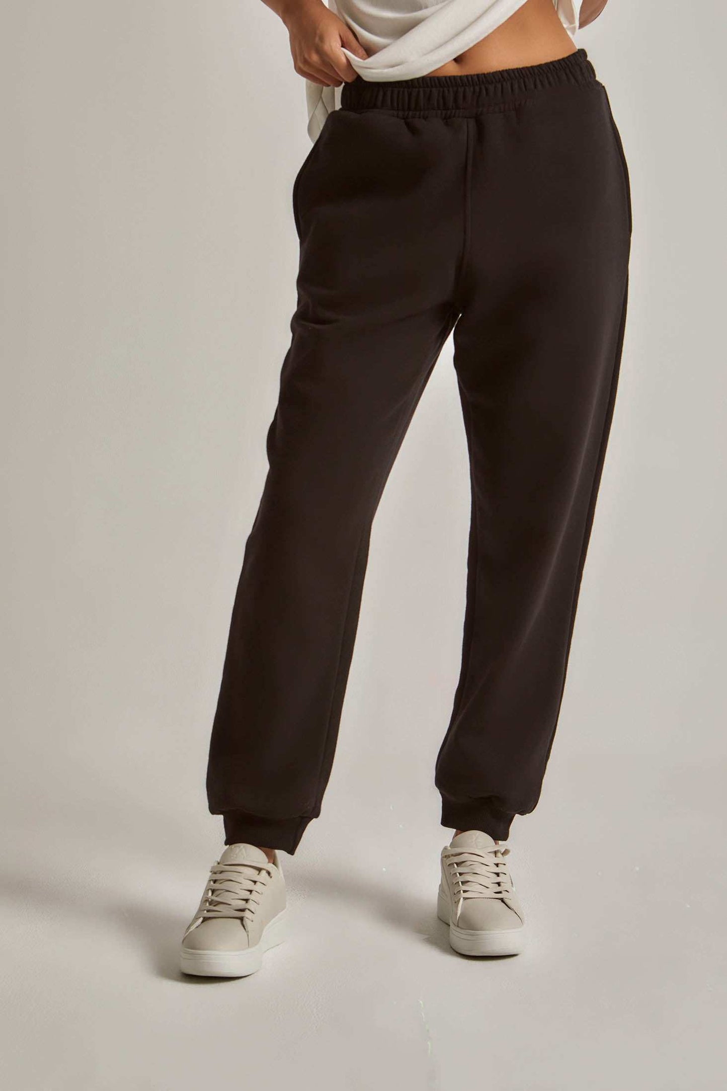 Women Regular Fit Sweat Pant - Black
