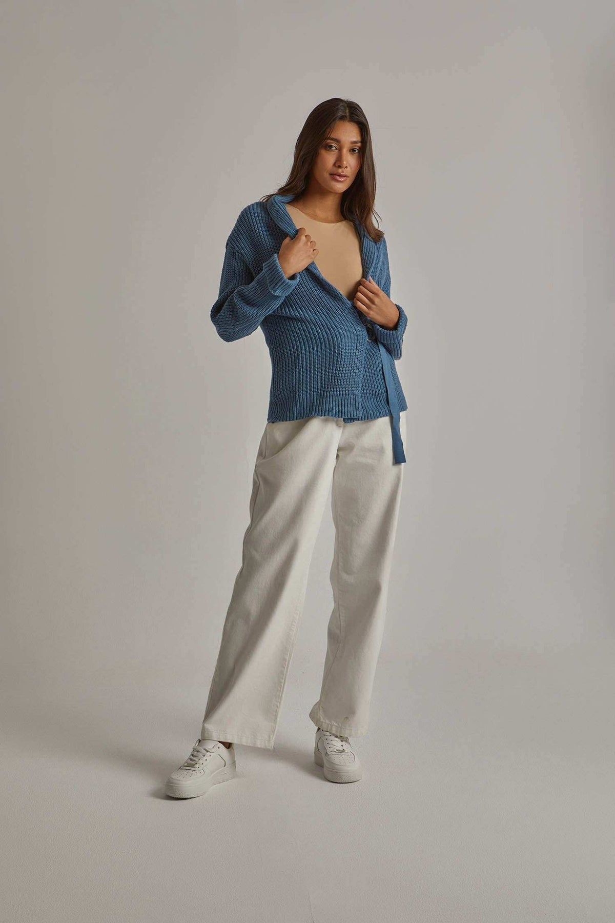 Women Regular Fit Cardigan - Blue