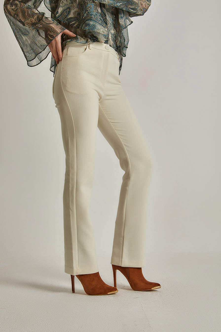 Women Regular Fit Pant - White