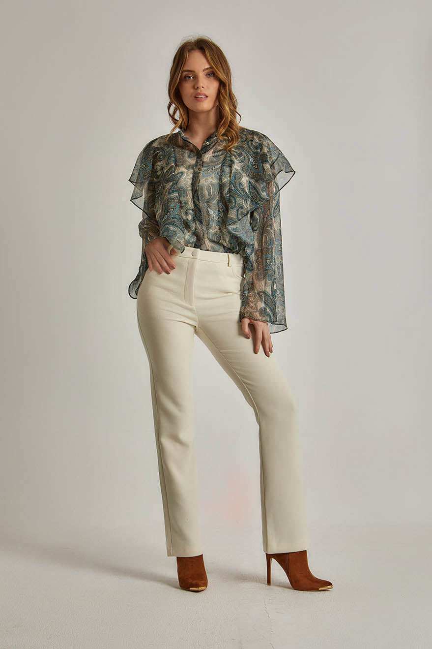 Women Regular Fit Pant - White