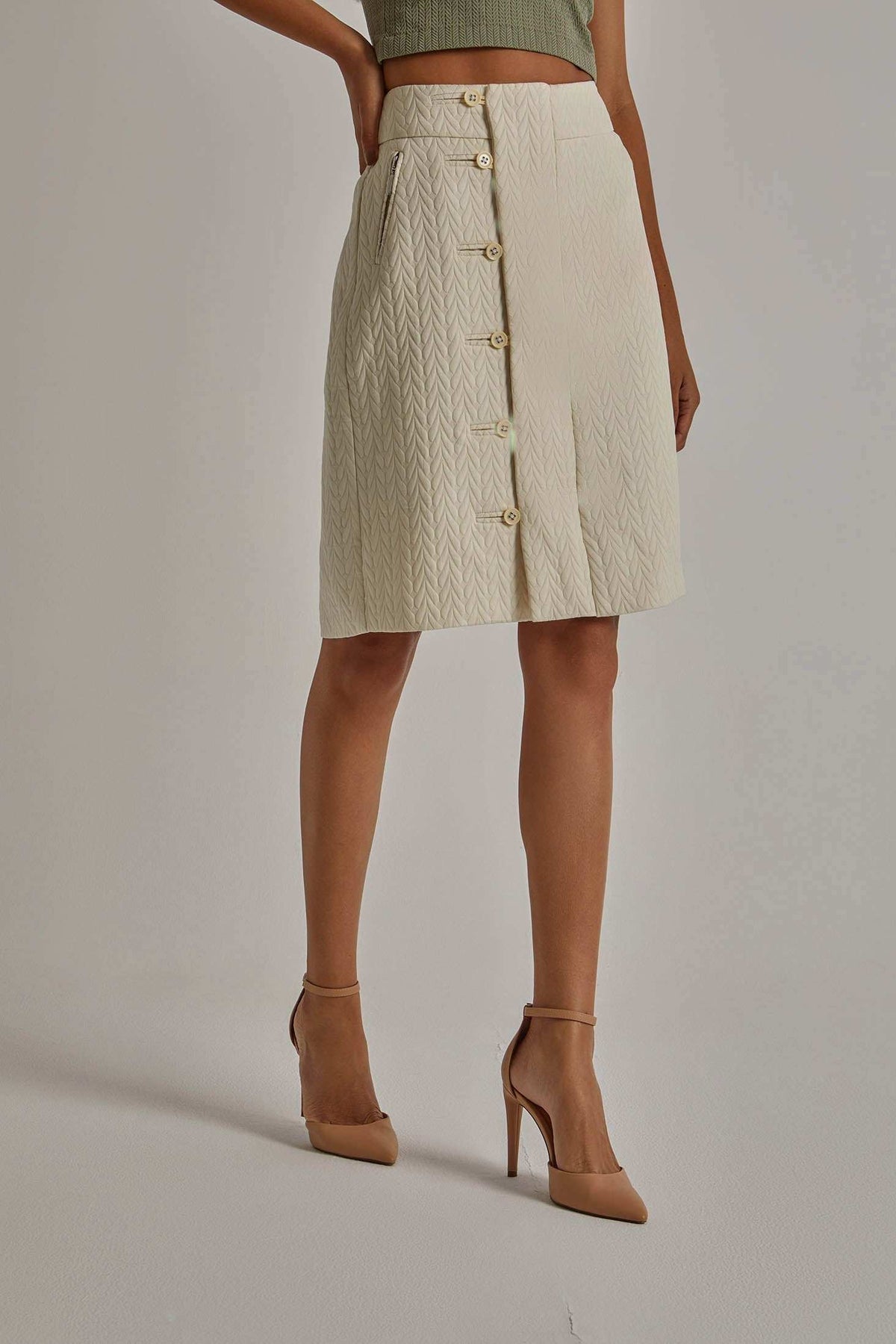 Women Regular Fit Skirt - White