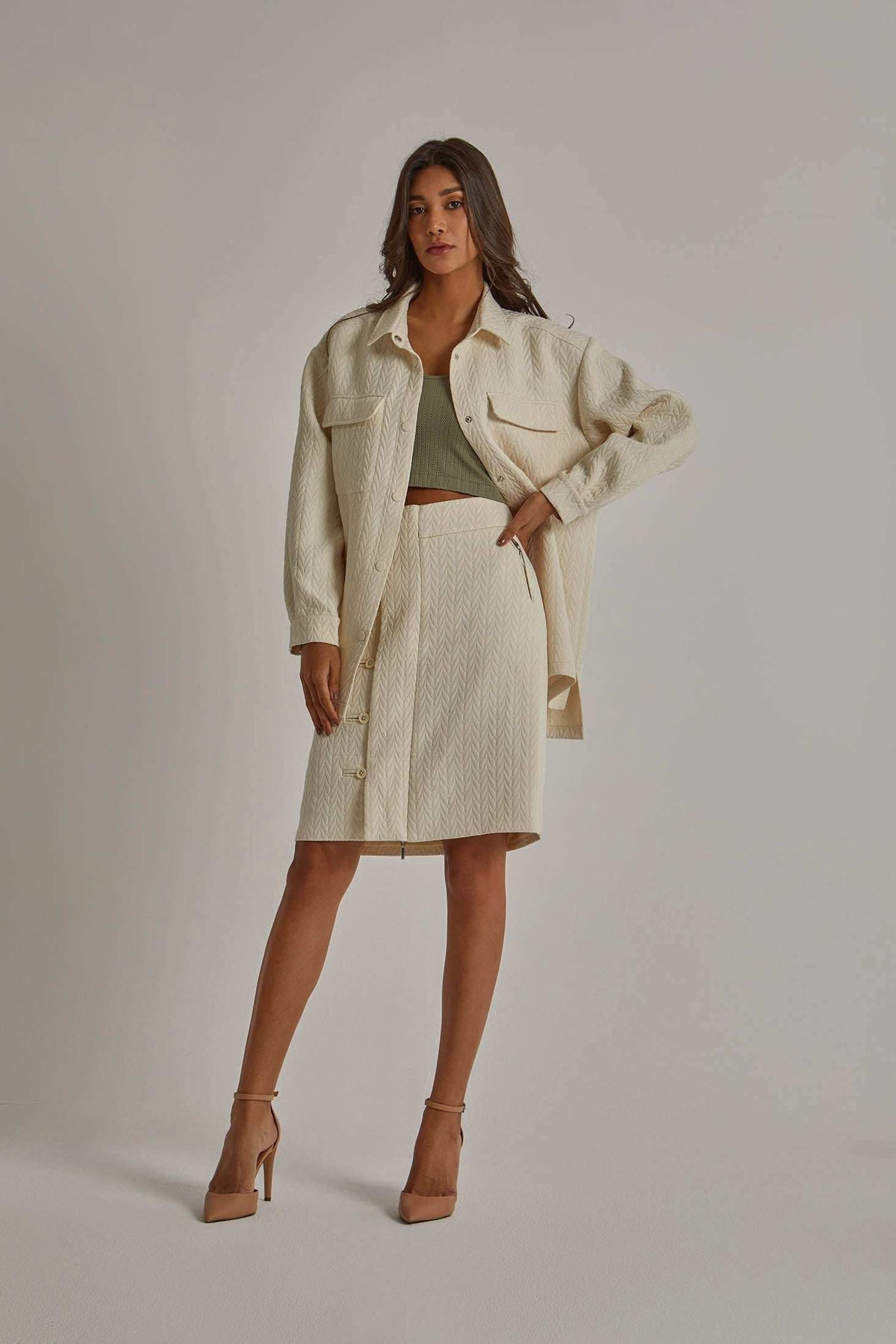 Women Regular Fit Skirt - White