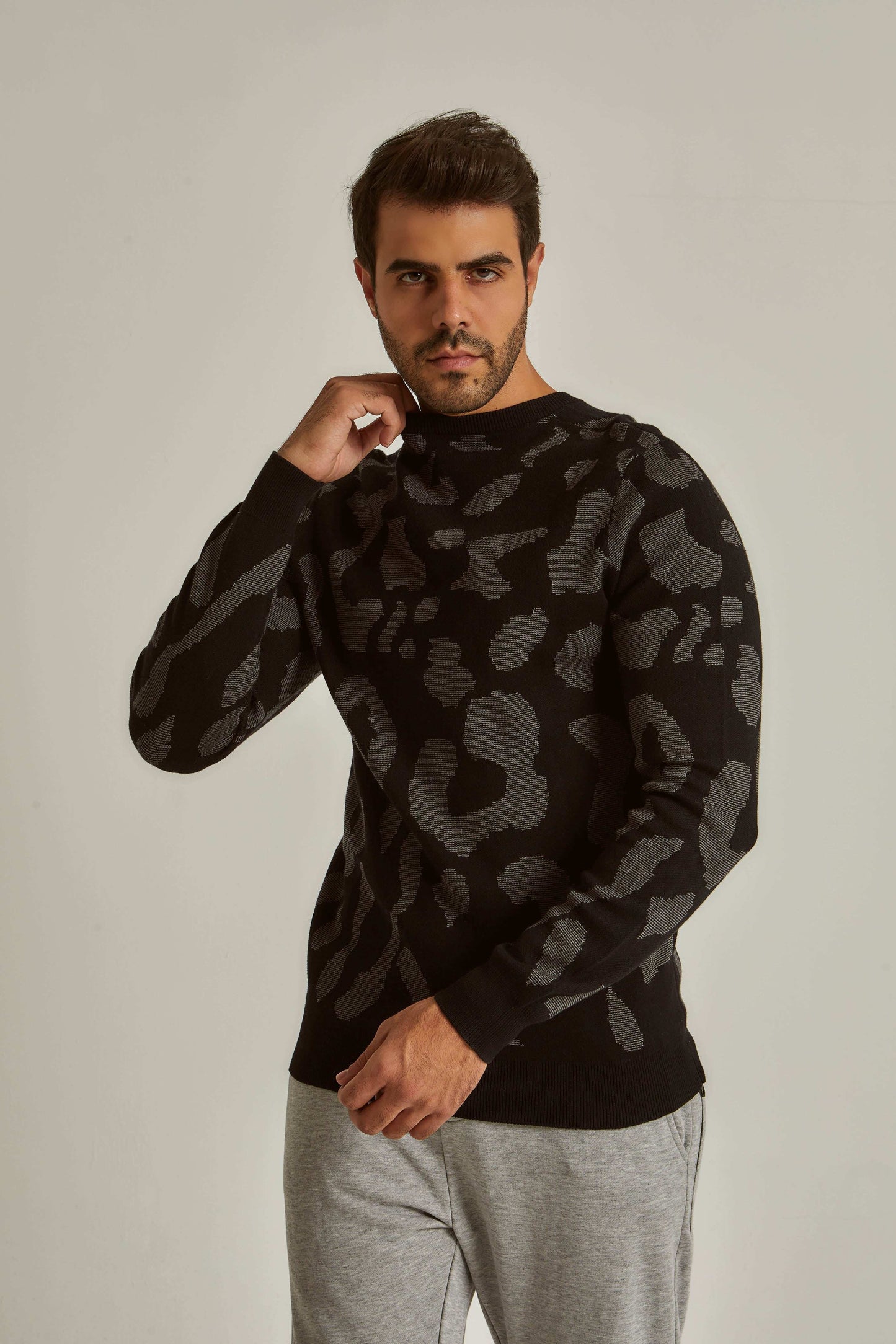Men Regular Fit Pullover - Black