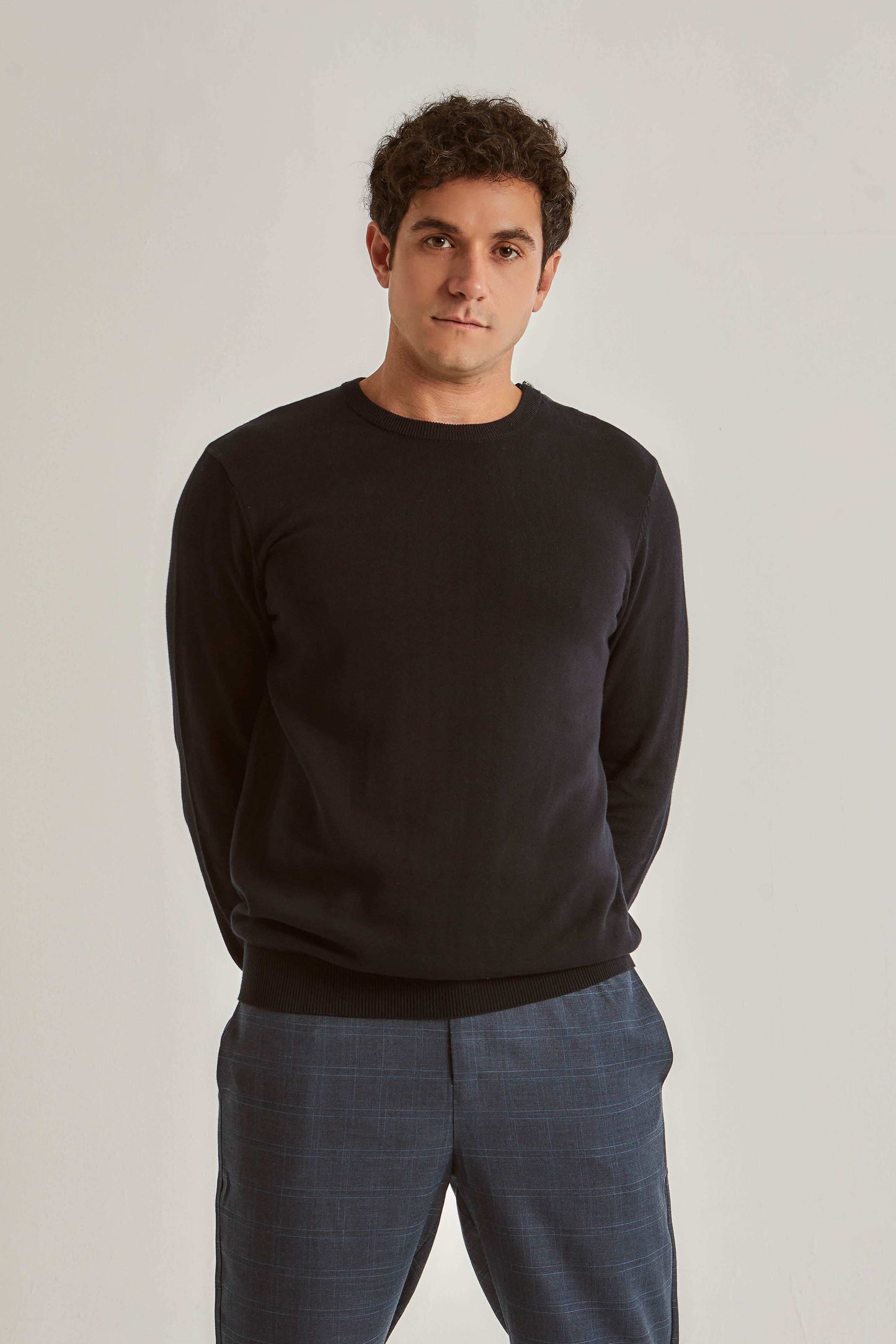Men Regular Fit Pullover - Black