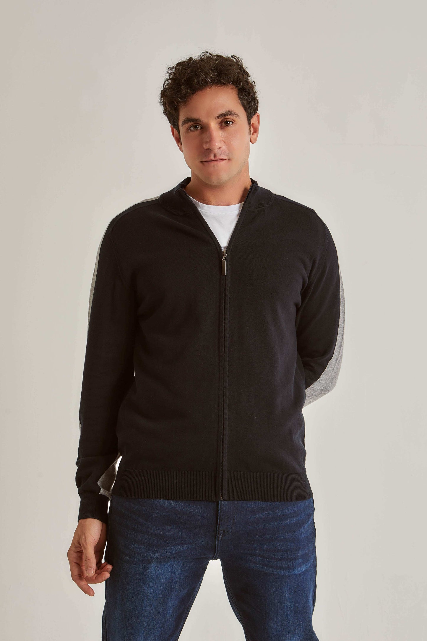 Men Regular Fit Cardigan - Black