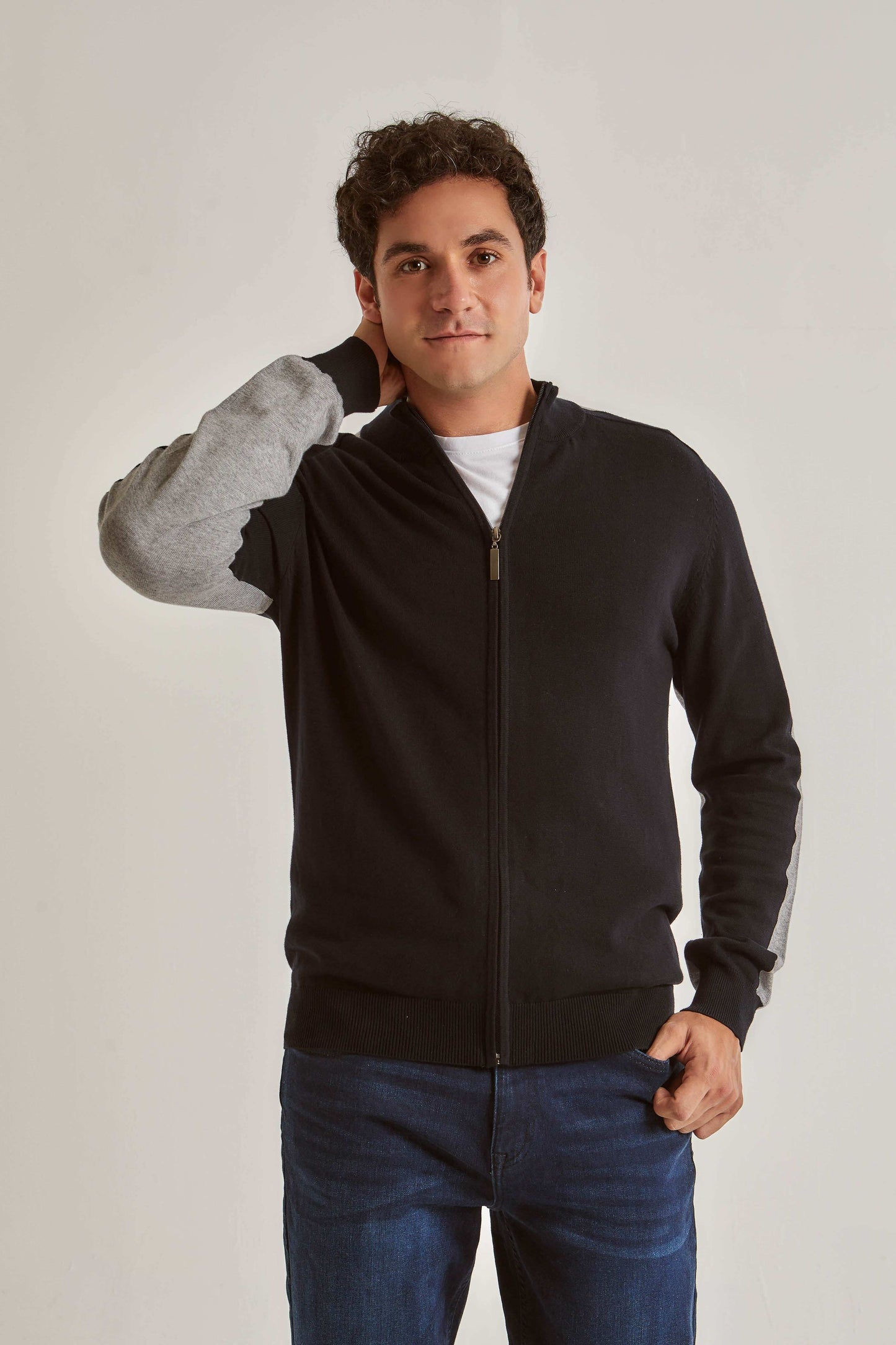 Men Regular Fit Cardigan - Black