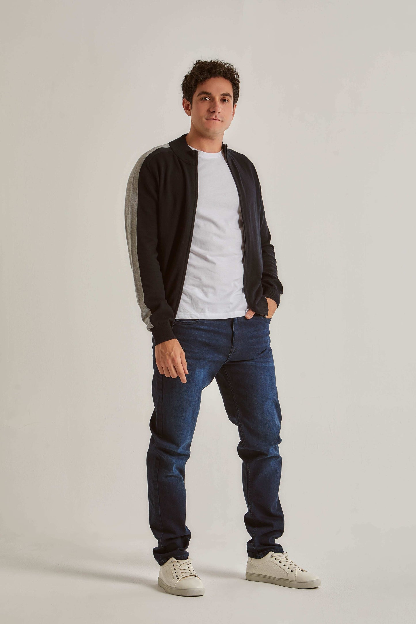 Men Regular Fit Cardigan - Black