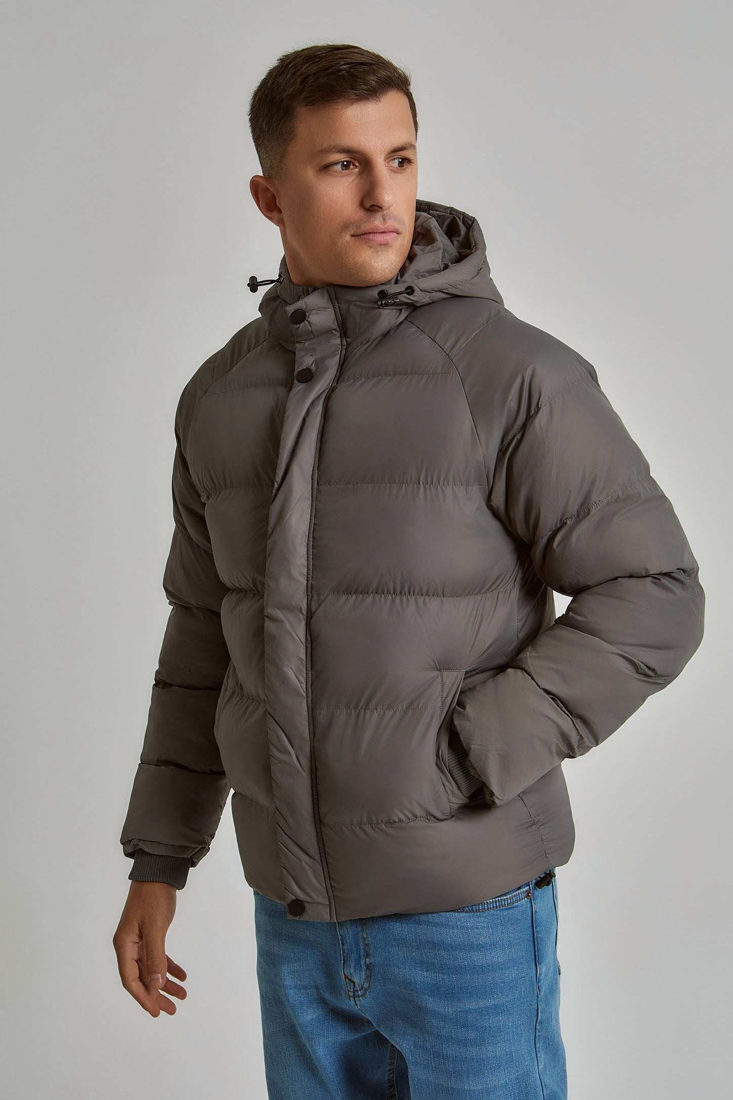 Men Regular Fit Jacket - Grey