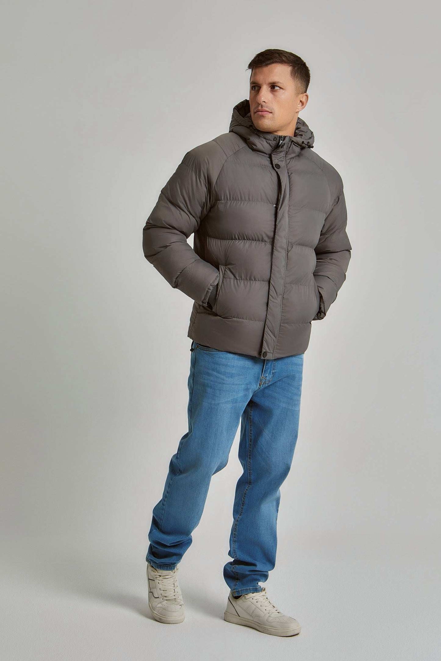 Men Regular Fit Jacket - Grey