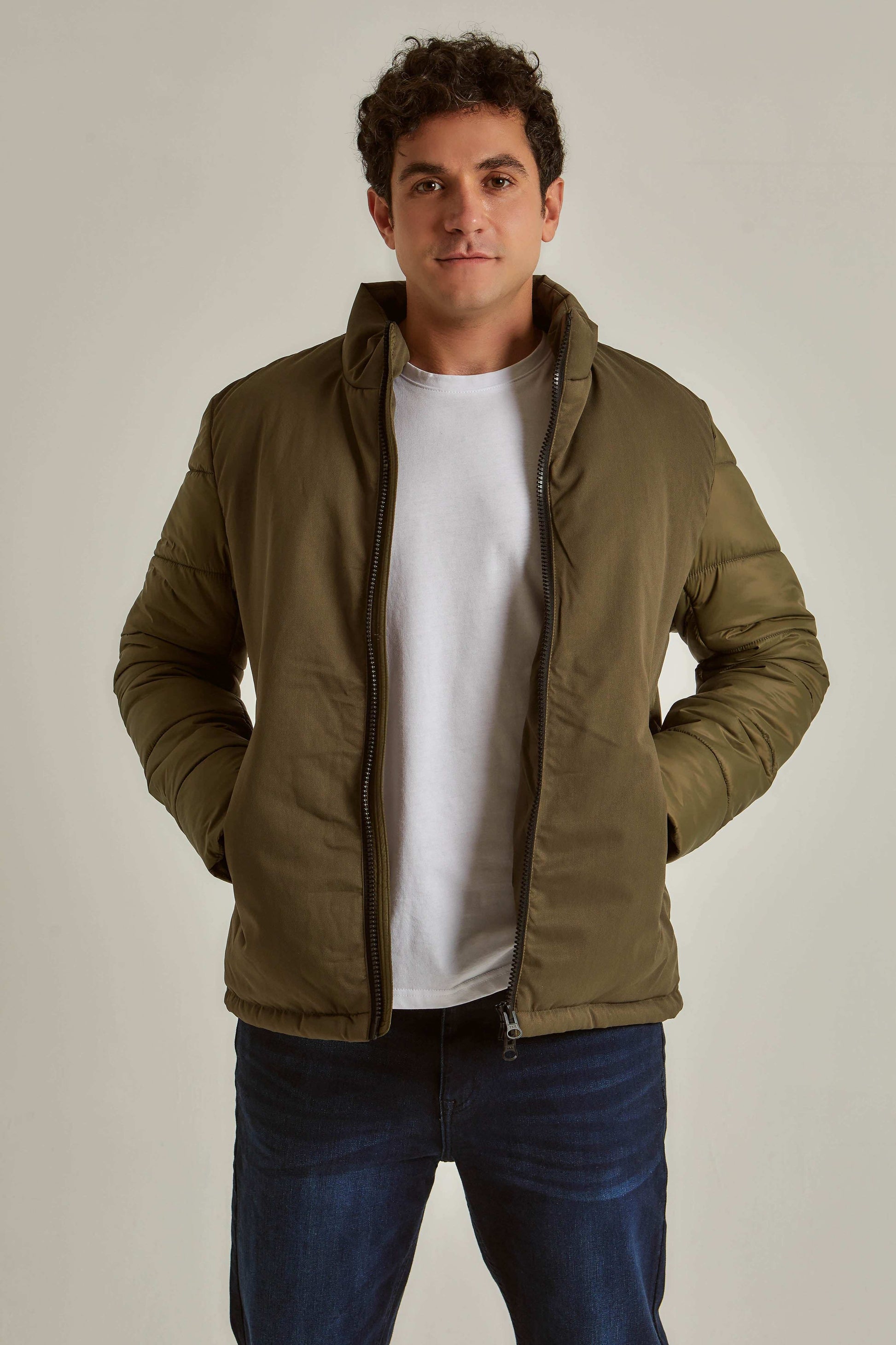 Men Regular Fit Jacket - Green