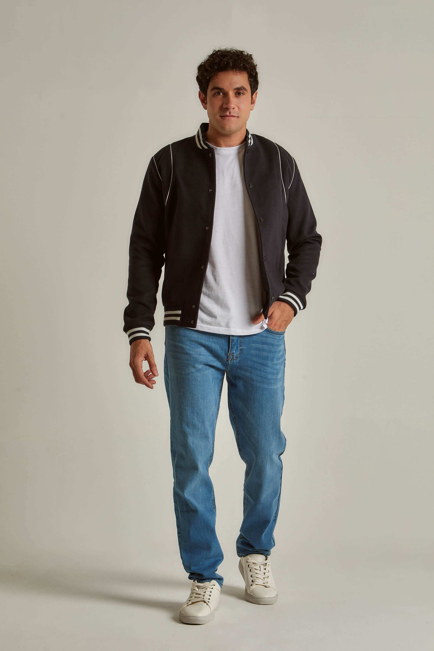 Men Regular Fit Jacket - Black