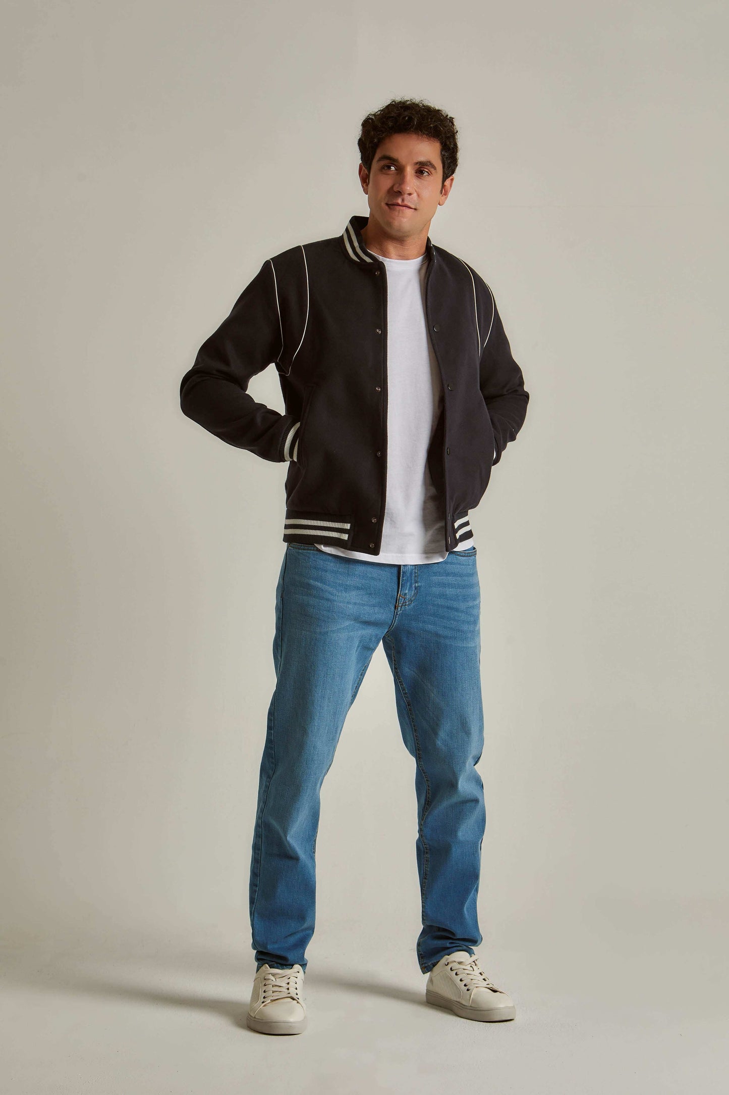Men Regular Fit Jacket - Black