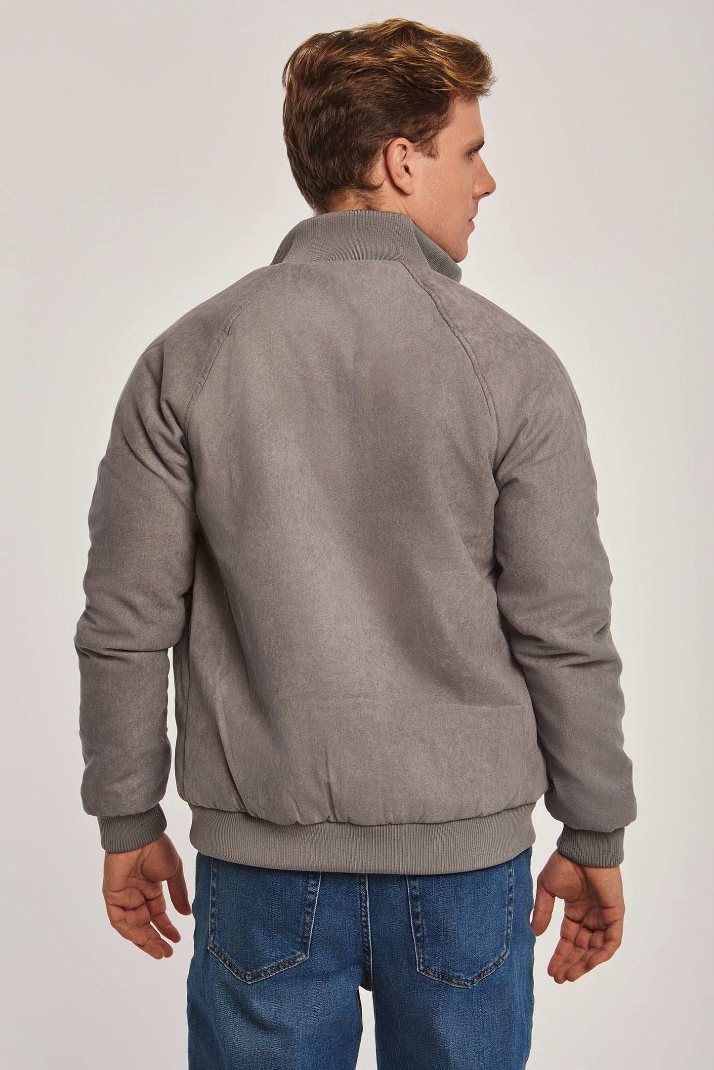Men Regular Fit Jacket - Grey