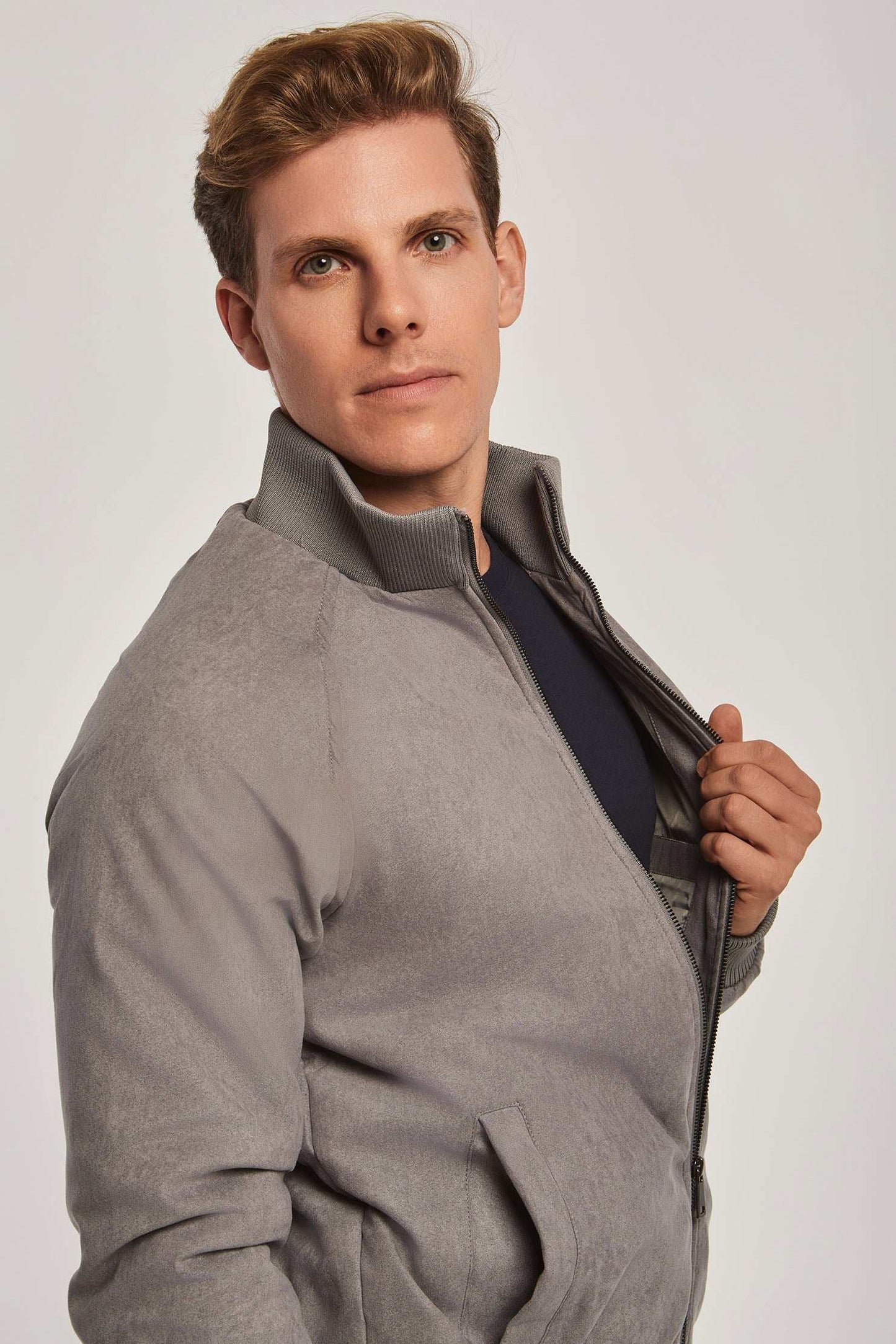 Men Regular Fit Jacket - Grey