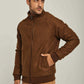 Men Regular Fit Jacket - Brown