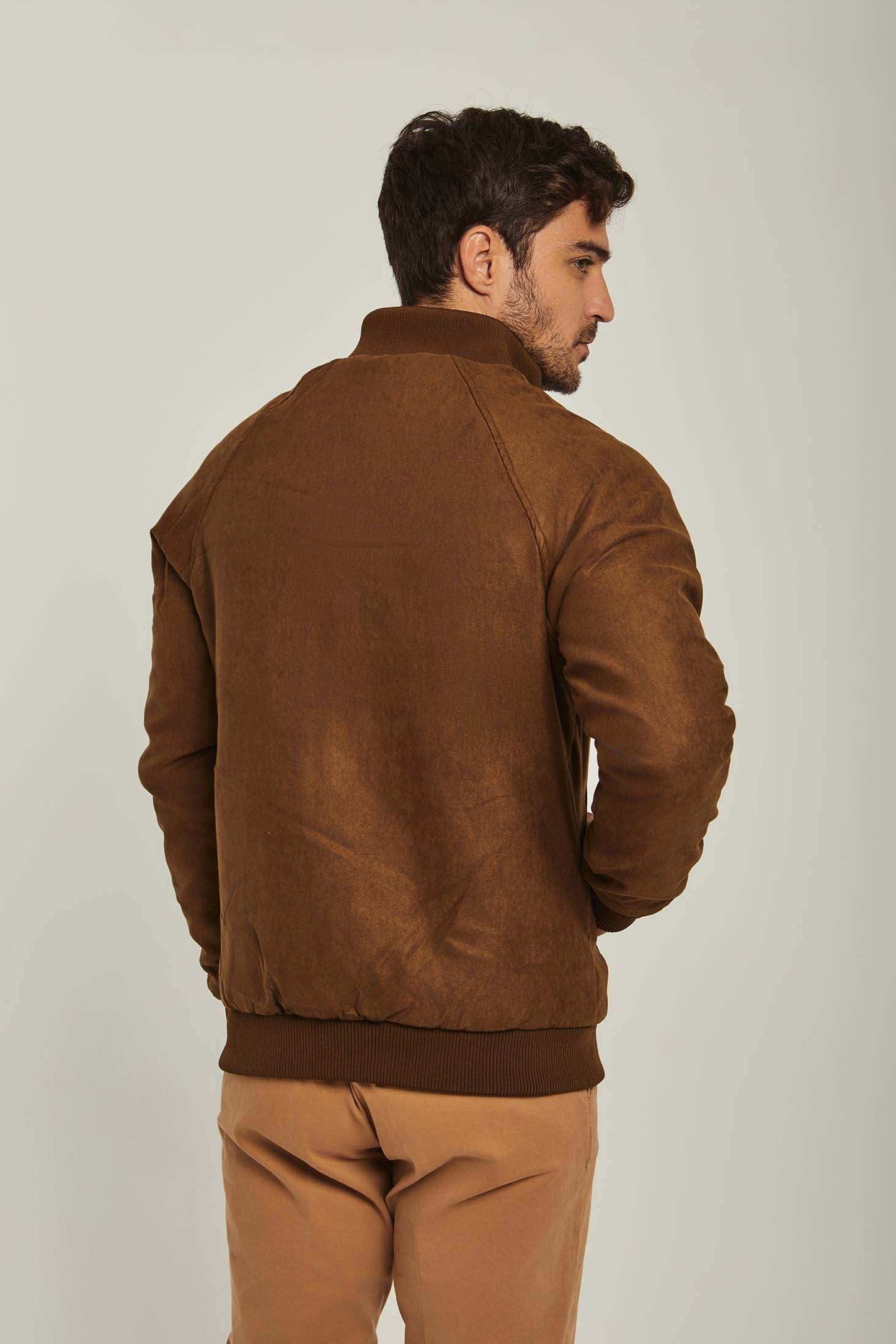 Men Regular Fit Jacket - Brown