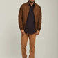 Men Regular Fit Jacket - Brown