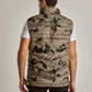 Men Regular Fit Vest - Army Print