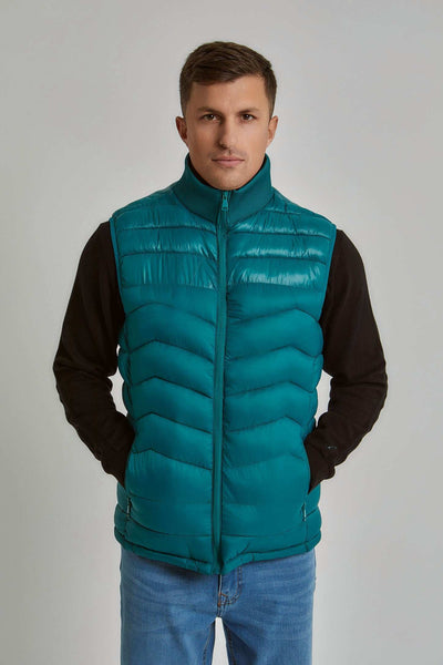 Men Regular Fit Vest - Blue