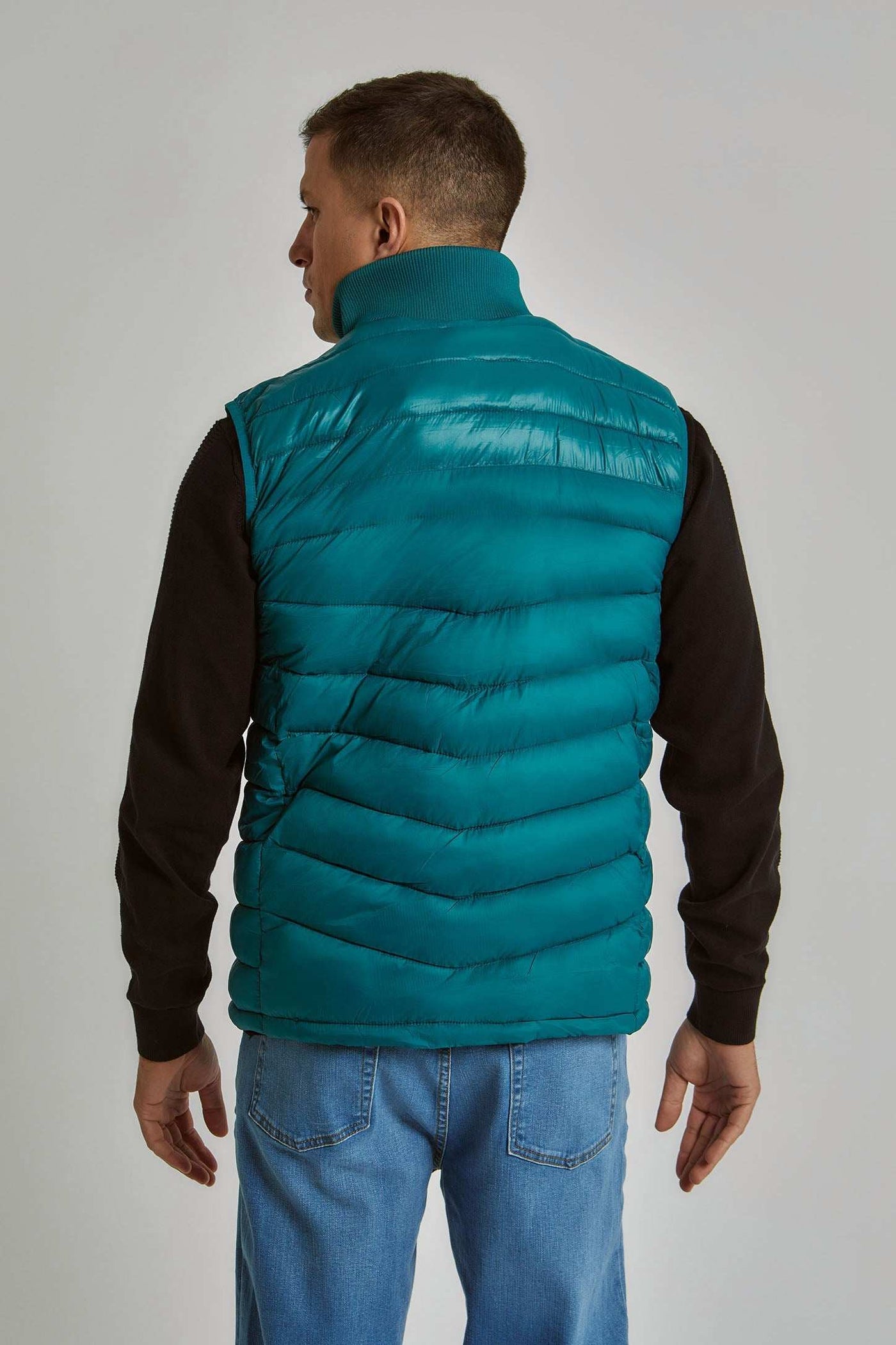 Men Regular Fit Vest - Blue