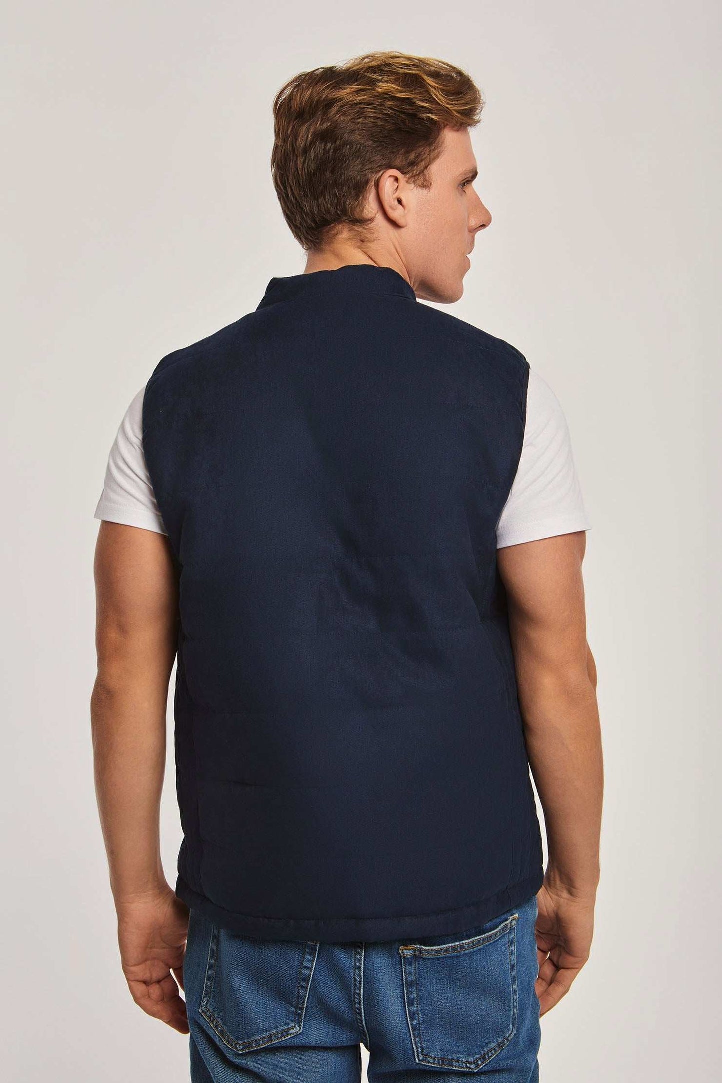 Men Regular Fit Vest - Black