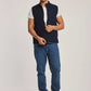 Men Regular Fit Vest - Black