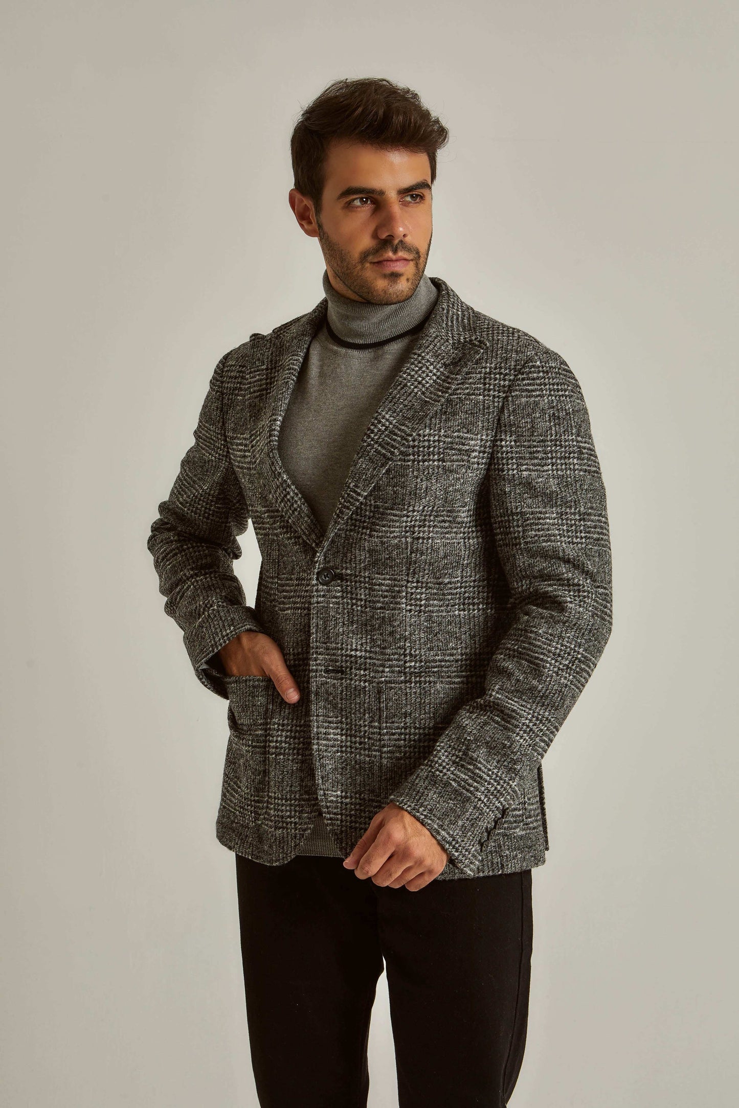 Men Regular Fit Blazer - Black