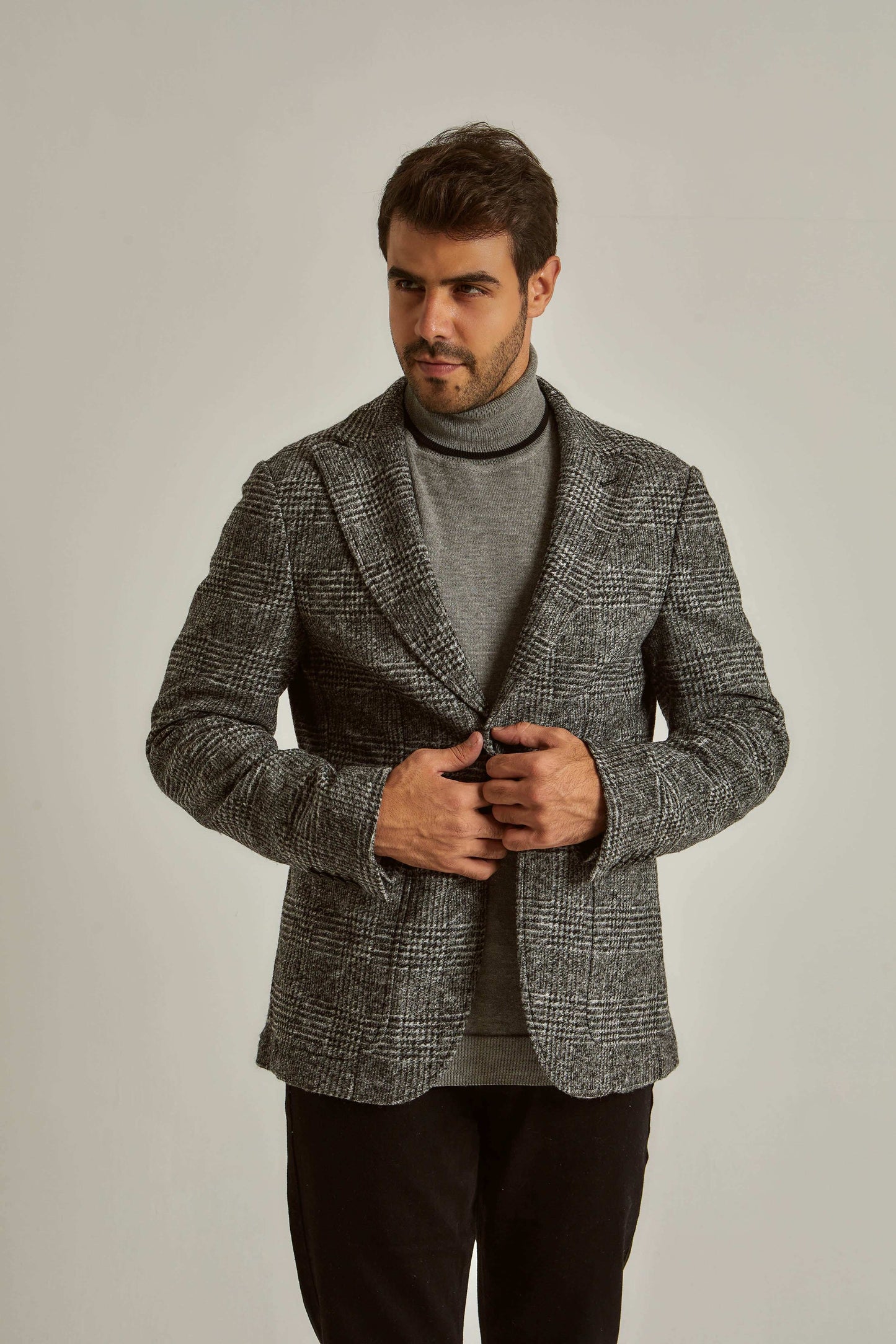 Men Regular Fit Blazer - Black