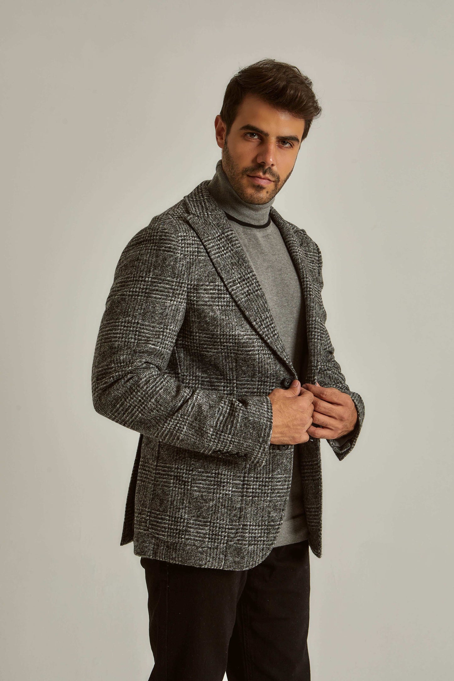 Men Regular Fit Blazer - Black