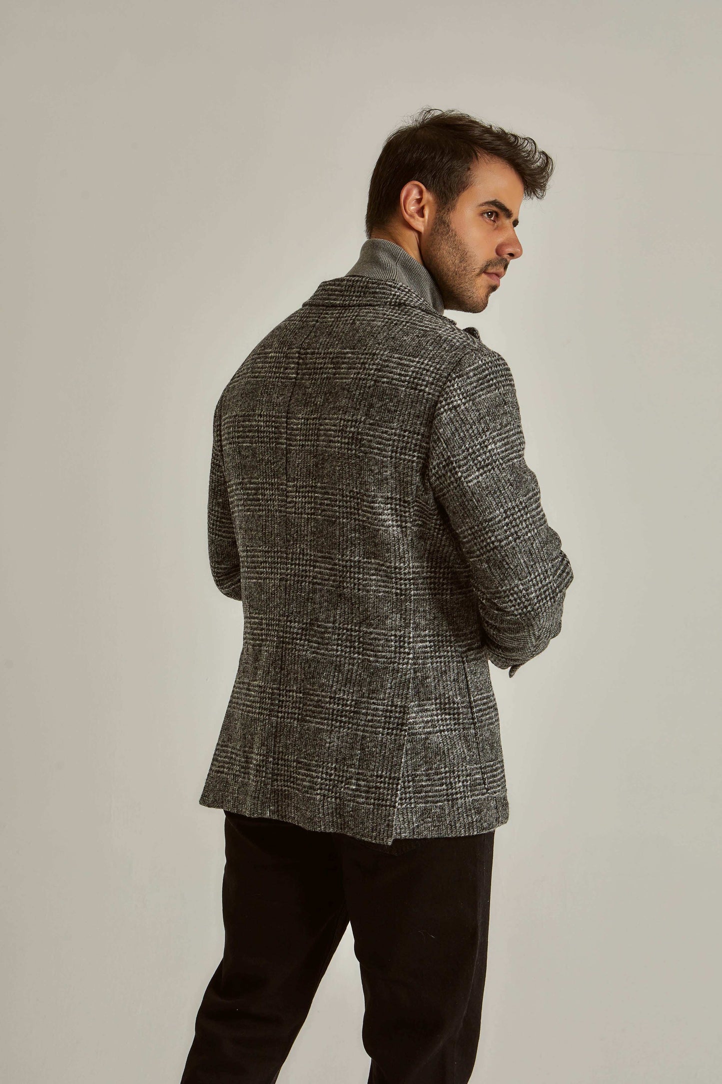 Men Regular Fit Blazer - Black