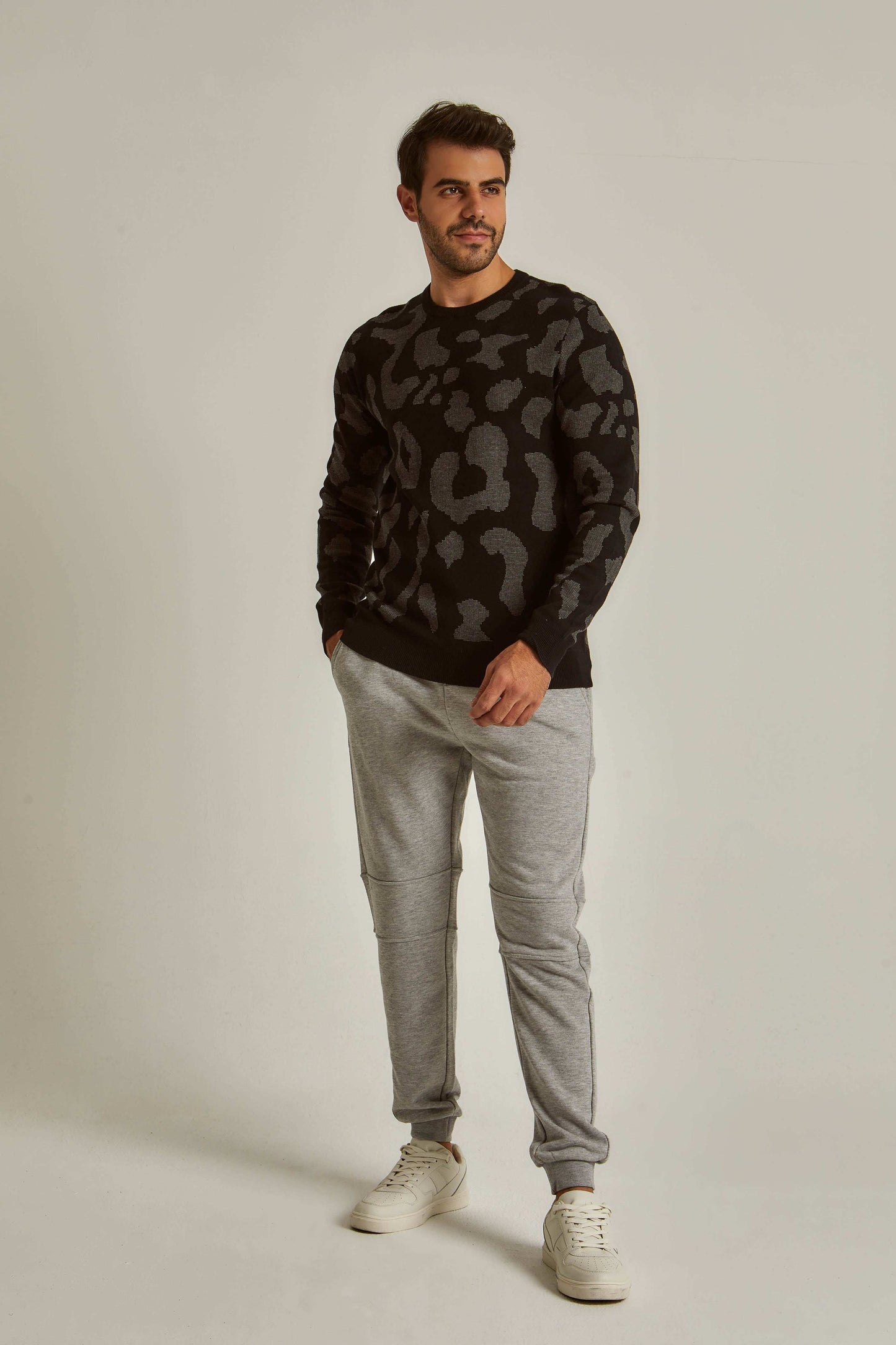 Men Regular Fit Sweat Pant - Grey